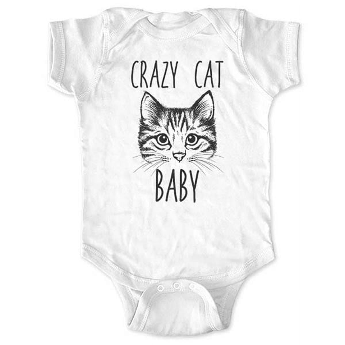 Crazy Cat Baby - wallsparks cute & funny Brand - baby one piece bodysuit - baby shower gift