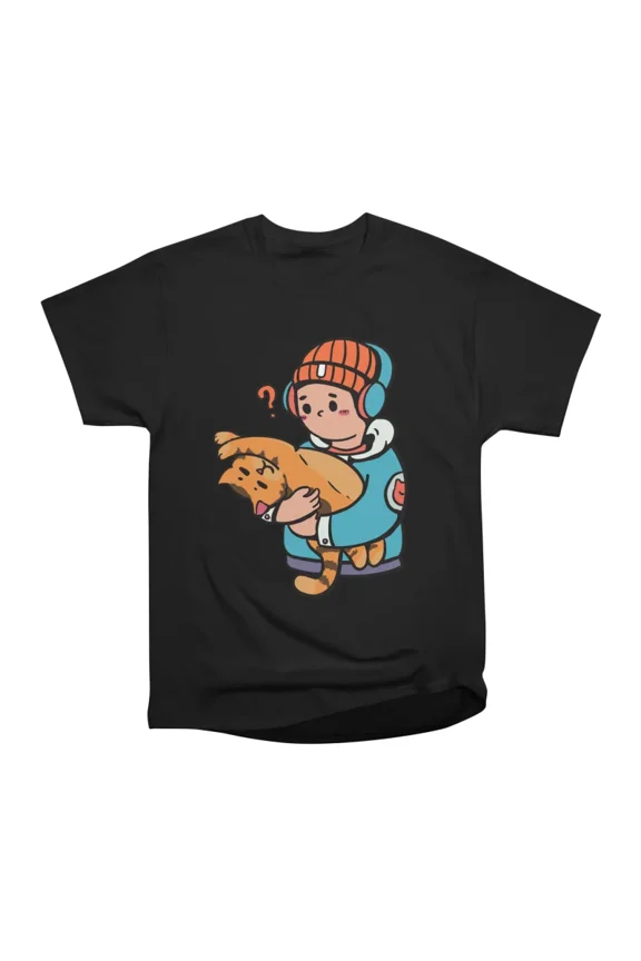 Crazy Cat Boy T-Shirt Tee Gift For Him Merch For Her Apparel For Friend