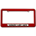 thumbnail image 1 of Crazy Cat Guy License Plate Tag Frame, Multiple Colors, 1 of 1