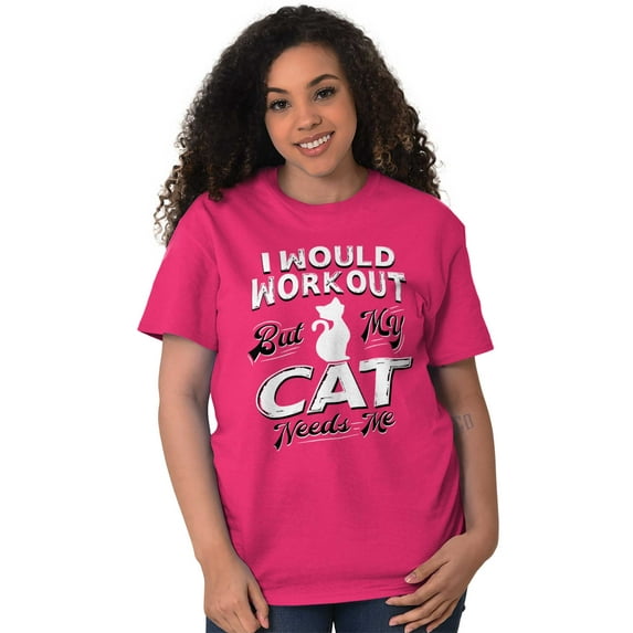 Crazy Cat Ladies Funny Gym Workout Women's Plus Size Graphic Tee Brisco Brands 4X
