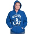 thumbnail image 1 of Crazy Cat Ladies Funny Gym Workout Womens Plus Size Graphic Zipper Hoodie Brisco Brands 5X, 1 of 5