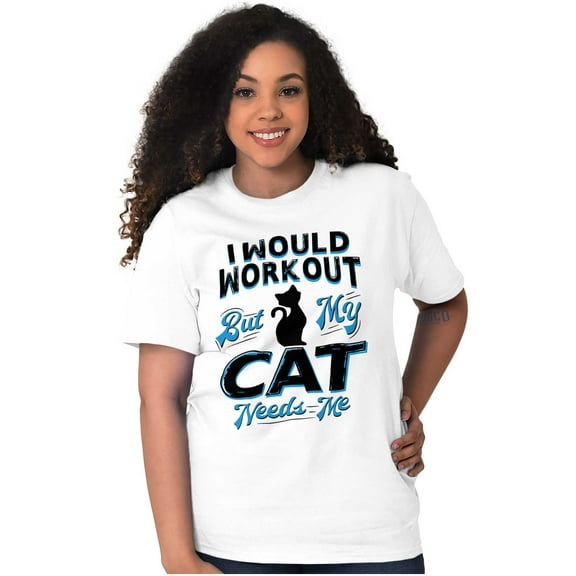 Crazy Cat Ladies Funny Gym Workout Women's Graphic T Shirt Tees Brisco Brands M