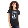 thumbnail image 1 of Crazy Cat Ladies Funny Gym Workout Womens Fitted Plus Size Graphic Tee Brisco Brands 2X, 1 of 5