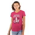 thumbnail image 1 of Crazy Cat Ladies Funny Gym Workout Womens Slim Fit Graphic Tee Brisco Brands L, 1 of 5