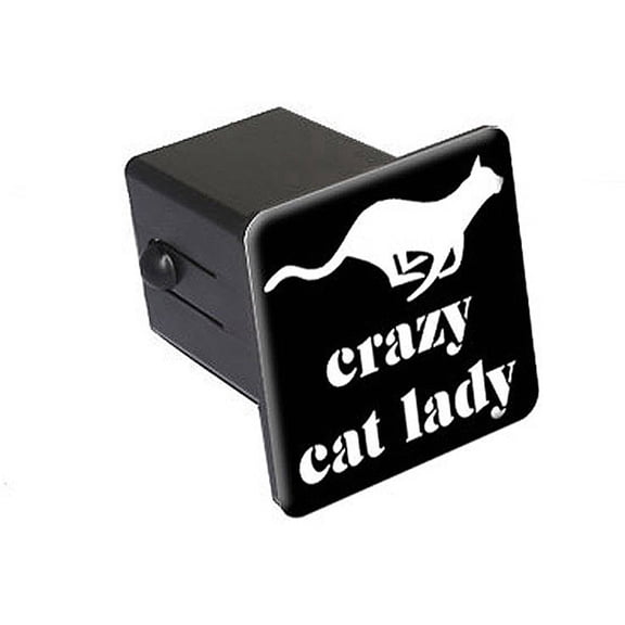 Crazy Cat Lady 2" Tow Trailer Hitch Cover Plug Insert