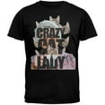 thumbnail image 1 of Crazy Cat Lady Black Adult T-Shirt - Small, 1 of 1