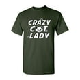 thumbnail image 1 of Crazy Cat Lady Cartoon Parody Funny DT Adult T-Shirt Tee, 1 of 2