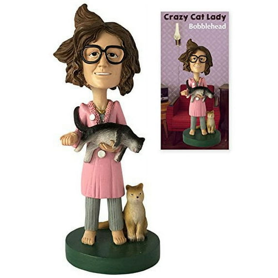 Crazy Cat Lady Collectible Bobblehead Figure