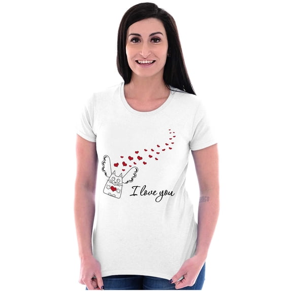 Crazy Cat Lady Cute Funny Kitty Angel Womens Fitted Plus Size Graphic Tee Brisco Brands 2X