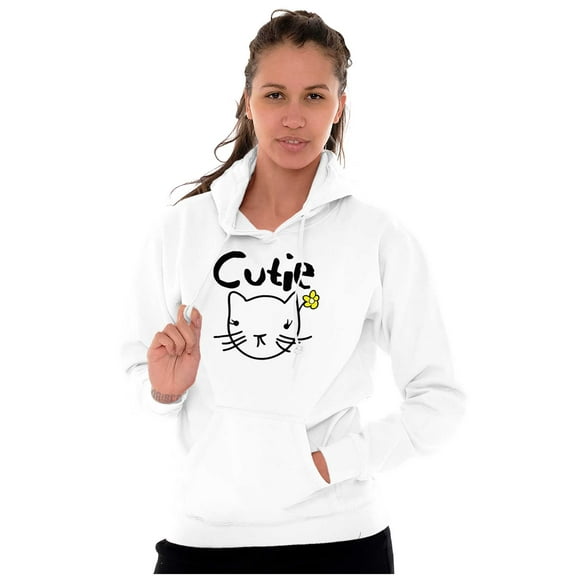 Crazy Cat Lady Cutie Feline Kitty Hoodie Sweatshirt Women Brisco Brands S