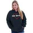 thumbnail image 1 of Crazy Cat Lady Feline Lover Kitty Hoodie Sweatshirt Women Brisco Brands L, 1 of 6