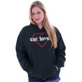 thumbnail image 1 of Crazy Cat Lady Feline Lover Kitty Hoodie Sweatshirt Women Brisco Brands S, 1 of 6