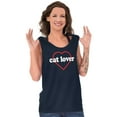 thumbnail image 1 of Crazy Cat Lady Feline Lover Kitty Tank Top Tee Shirt Women Brisco Brands S, 1 of 6