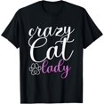 thumbnail image 1 of Crazy Cat Lady Kitty Cat Lover T-Shirt, 1 of 4