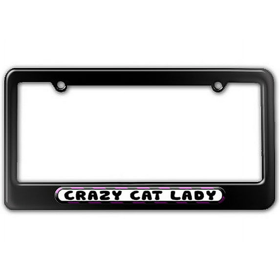 Crazy Cat Lady License Plate Frame