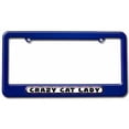 thumbnail image 1 of Crazy Cat Lady License Plate Tag Frame, Multiple Colors, 1 of 1