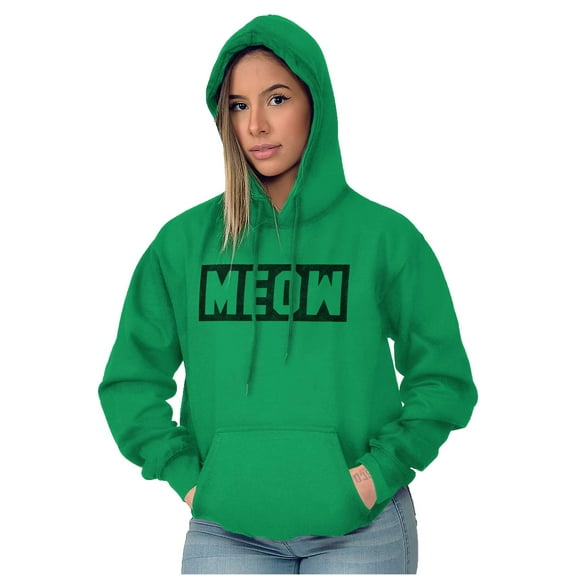 Crazy Cat Lady Meow Kittycat Lover Women Plus Size Graphic Pullover Hoodie Brisco Brands 2X