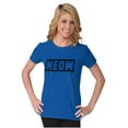 thumbnail image 1 of Crazy Cat Lady Meow Kittycat Lover Womens Fitted Plus Size Graphic Tee Brisco Brands 2X, 1 of 5