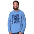 thumbnail image 1 of Crazy Cat Lady Purrs Well With Others Long Sleeve TShirt Men Women Brisco Brands L, 1 of 6