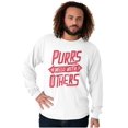 thumbnail image 1 of Crazy Cat Lady Purrs Well With Others Long Sleeve TShirt Men Women Brisco Brands X, 1 of 6