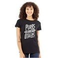 thumbnail image 1 of Crazy Cat Lady Purrs Well With Others Womens Fitted Plus Size Graphic Tee Brisco Brands 2X, 1 of 5