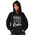 thumbnail image 1 of Crazy Cat Lady Secret of Happiness Women Plus Size Graphic Pullover Hoodie Brisco Brands 2X, 1 of 4