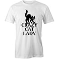 thumbnail image 1 of Crazy Cat Lady T-Shirt | Cute Pets White Tee Gift, 1 of 5