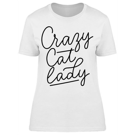 Crazy Cat Lady T-Shirt Women -Image by Shutterstock, Female x-Large