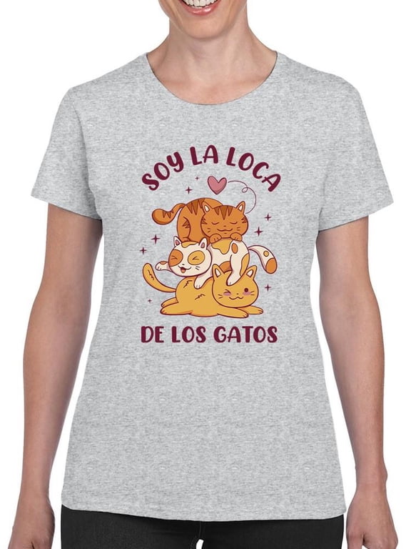 Crazy Cat Lady. T-Shirt Women -Smartprints Designs, Female Small