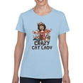 thumbnail image 1 of Crazy Cat Lady T-Shirt Women -Smartprints Designs, Female XX-Large, 1 of 4