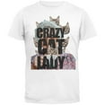 thumbnail image 1 of Crazy Cat Lady White Adult T-Shirt - 2X-Large, 1 of 1