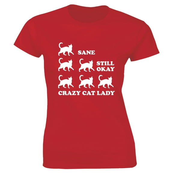 Crazy Cat Lady Women Humor Ladies Hipster Collage funny cat T-Shirt