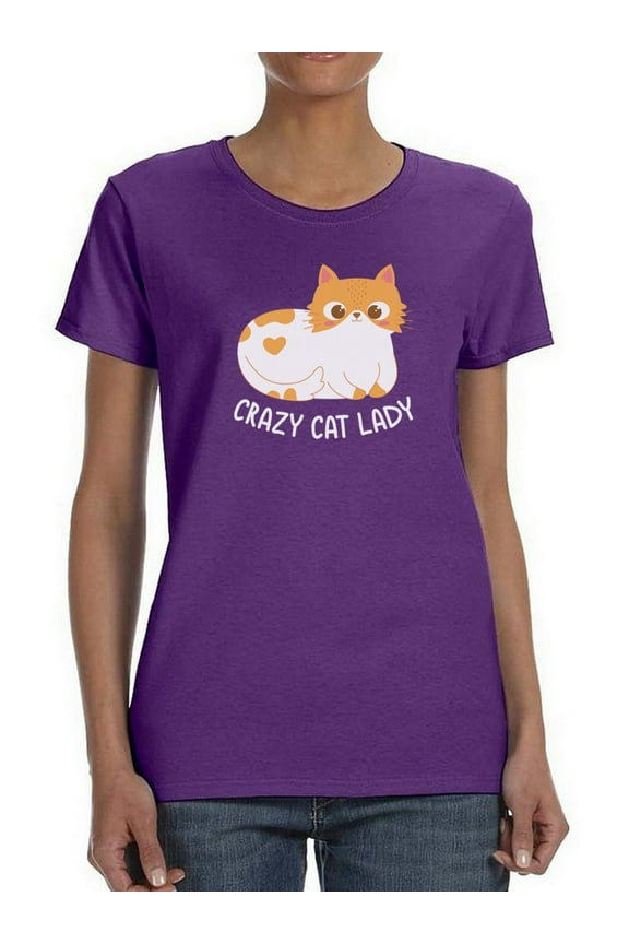 Crazy Cat Lady. Women T-Shirt, Female x-Large