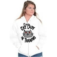 thumbnail image 1 of Crazy Cat Lady in Training Funny Cute Zip Hoodie Sweatshirt Women Brisco Brands M, 1 of 6