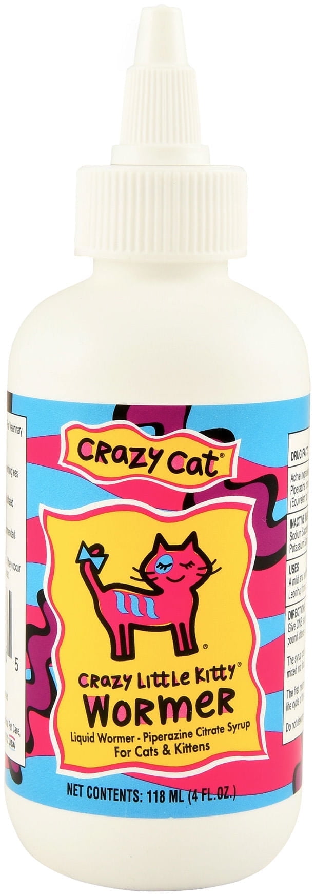 Crazy Cat Little Kitty Dewormer for Cats, 4 oz.
