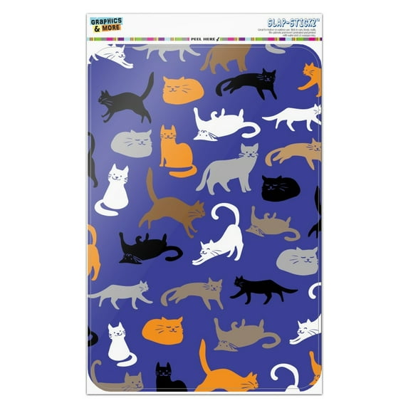 Crazy Cat Pattern Home Business Office Sign