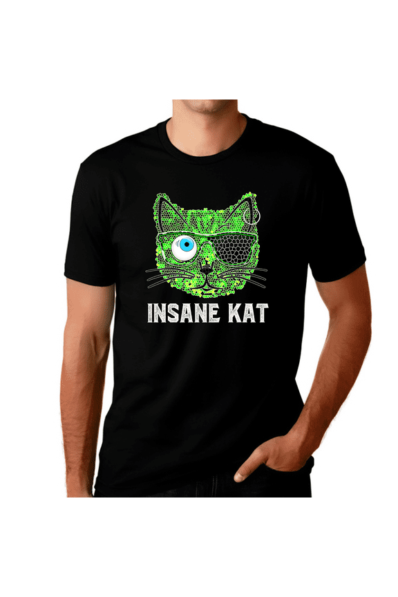 Crazy Cat Shirt - Insane Cat Dad Shirt - Cat Shirts for Men Cat Dad Gifts for Men Cat Lover Shirts