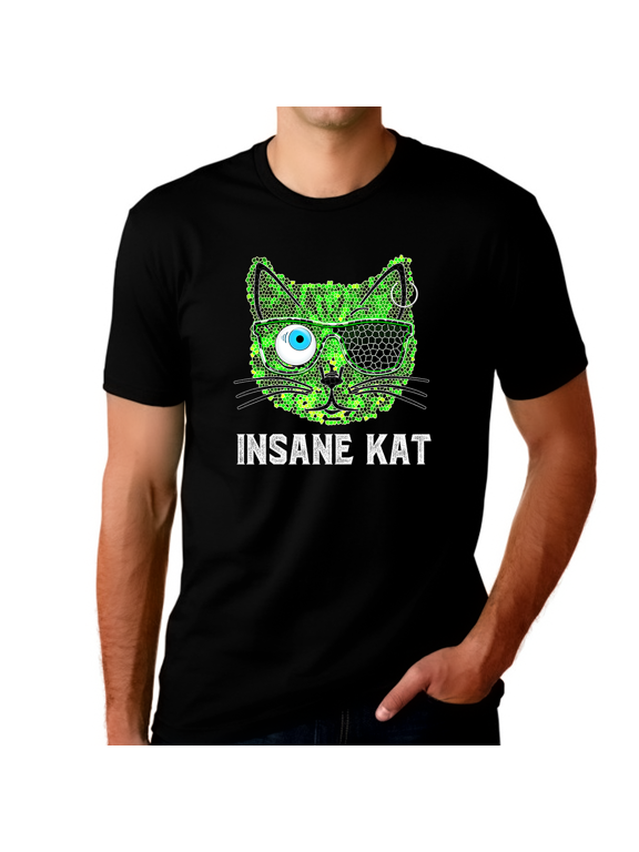 Crazy Cat Shirt - Insane Cat Dad Shirt - Cat Shirts for Men Cat Dad Gifts for Men Cat Lover Shirts