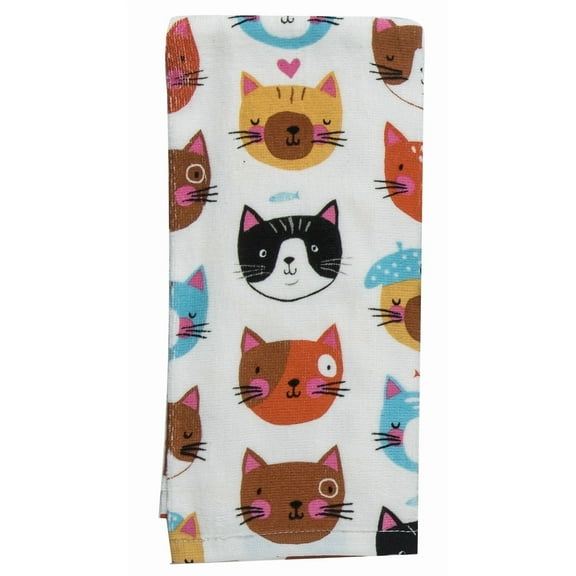 Kay Dee R3820 Designs Crazy Cat Terry Kitchen Towel