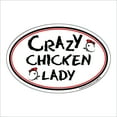 thumbnail image 1 of Crazy Chicken Lady Oval Magnet, 1 of 3