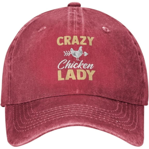Crazy Chicken Ladys Hat for Women Baseball Hats Funny Caps