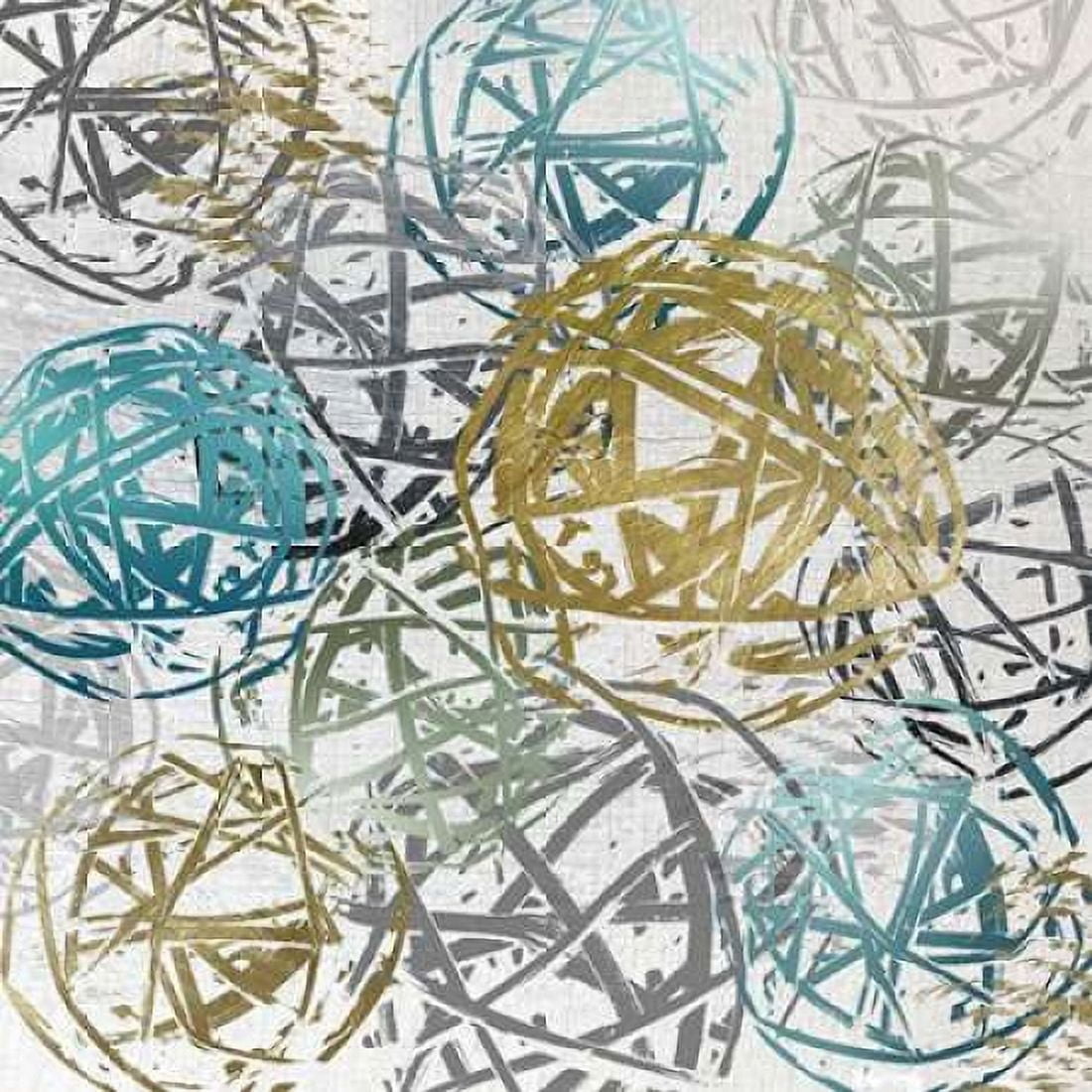 Crazy Circles Canvas Art - Katrina Craven (24 x 24)