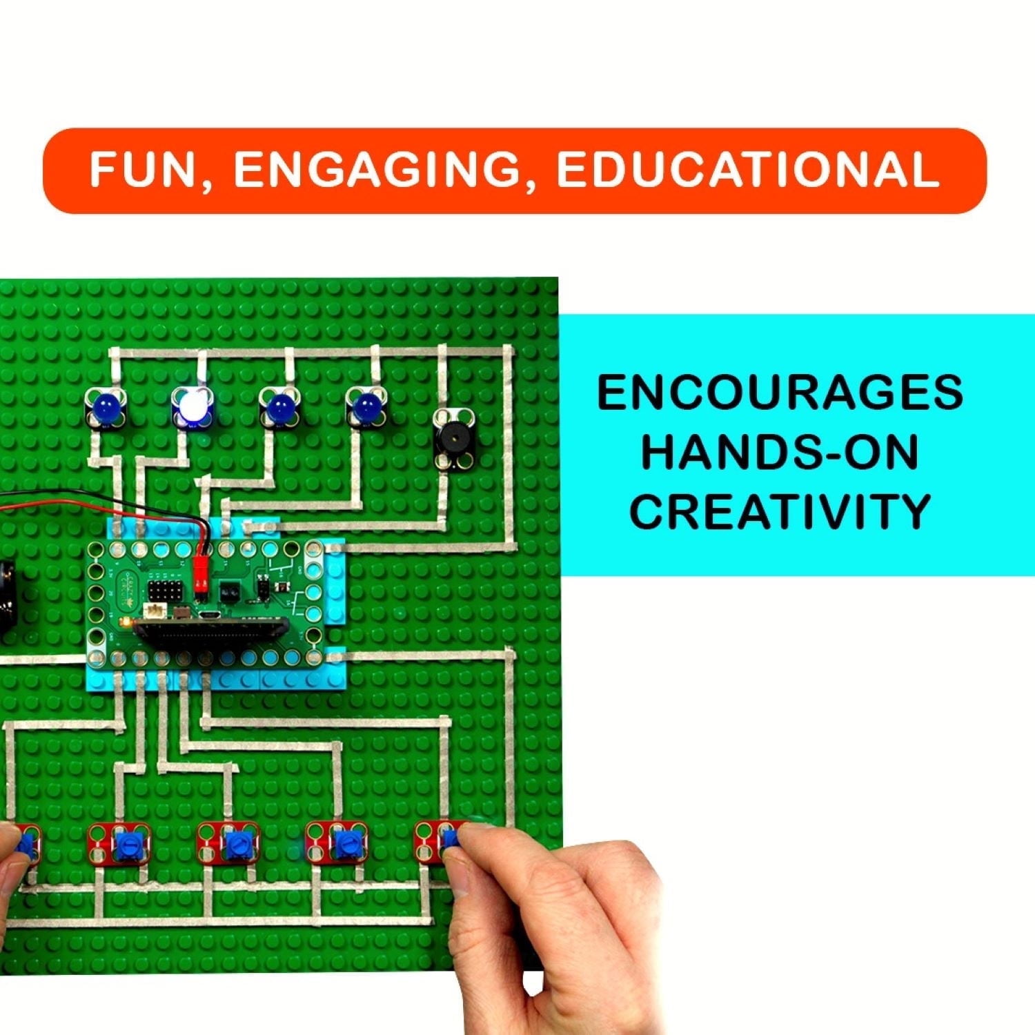 Brown Dog Gadgets Crazy Circuits Bit Board Basic Kit (Microbit NOT Included) – STEM Programming & Automation