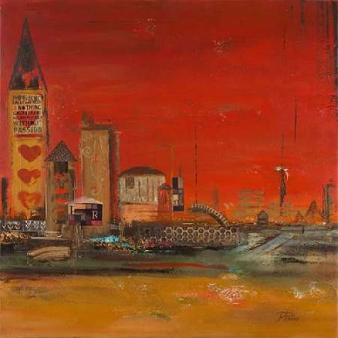 Crazy City II Canvas Art - Patricia Pinto (24 x 24)