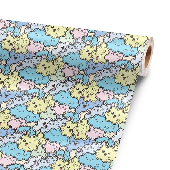 Crazy Clouds 120 Inch x 52 Inch Vinyl Wrap Sheet for large or custom items | 3M wrap DIY to custom skin gear of all types and sizes, including vehicles, boats, furniture, atv’s, golf