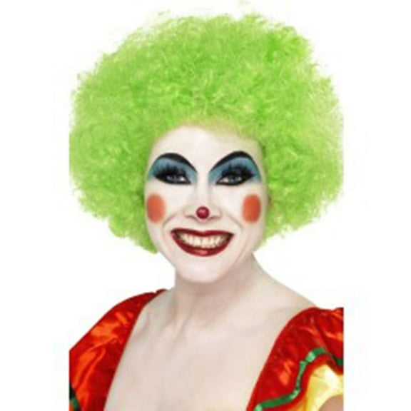 Crazy Clown Wig Adult Green Smiffys Wigs One Size Male Fancy Dress Party Book Week Halloween