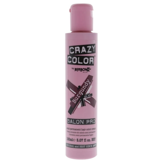 Crazy Color Crazy Color Salon Pro Semi Permanent Hair Color - 61 Burgundy , 5.07 oz Hair Color
