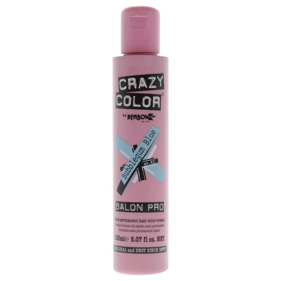 Crazy Color Crazy Color Salon Pro Semi Permanent Hair Color - 63 Bubblegum Blue , 5.07 oz Hair Color
