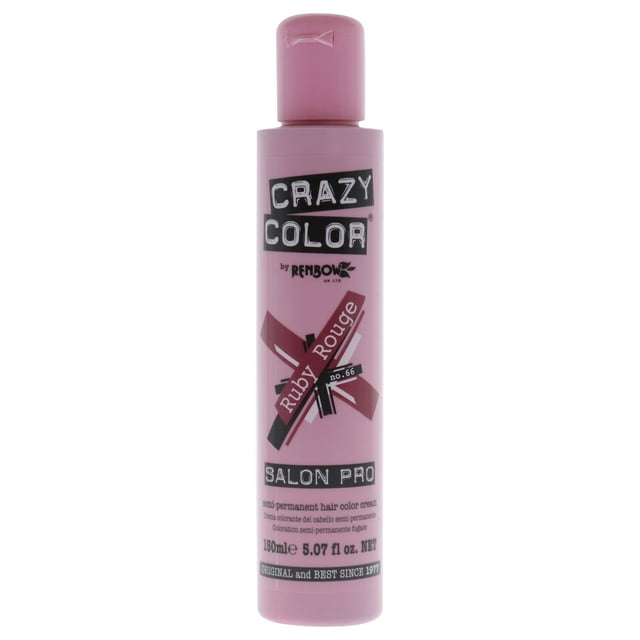 Crazy Color Crazy Color Salon Pro Semi Permanent Hair Color 66 Ruby Rouge , 5.07 oz Hair Color