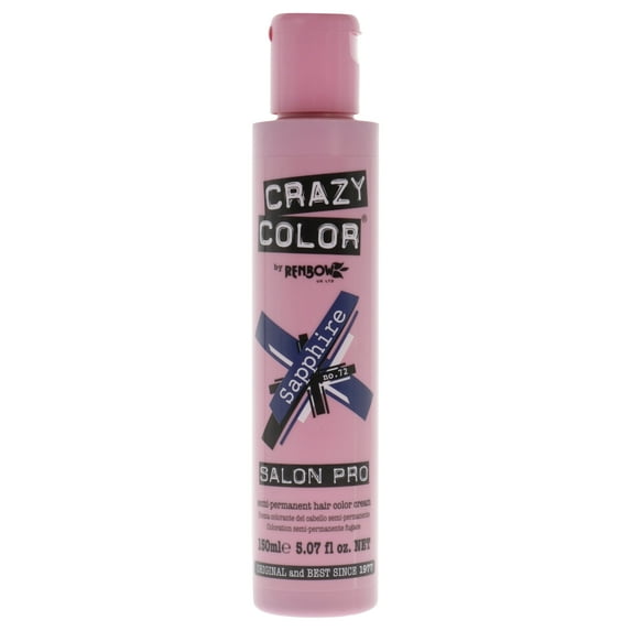 Crazy Color Crazy Color Salon Pro Semi Permanent Hair Color - 72 Sapphire , 5.07 oz Hair Color